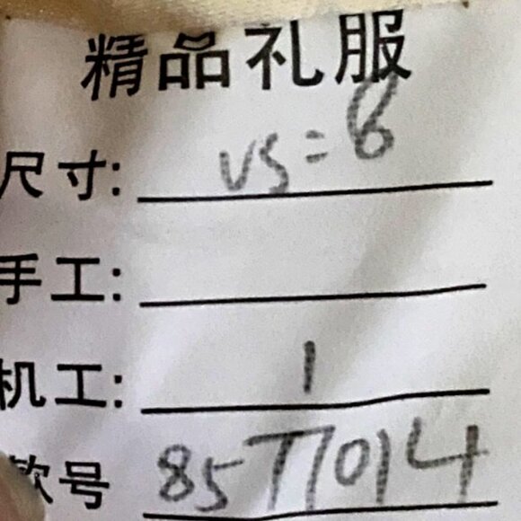 Ivory & Cream Lace & Tulle Short Dress With Rhinestone Accents Size 8 Elegant NW - Picture 5 of 13